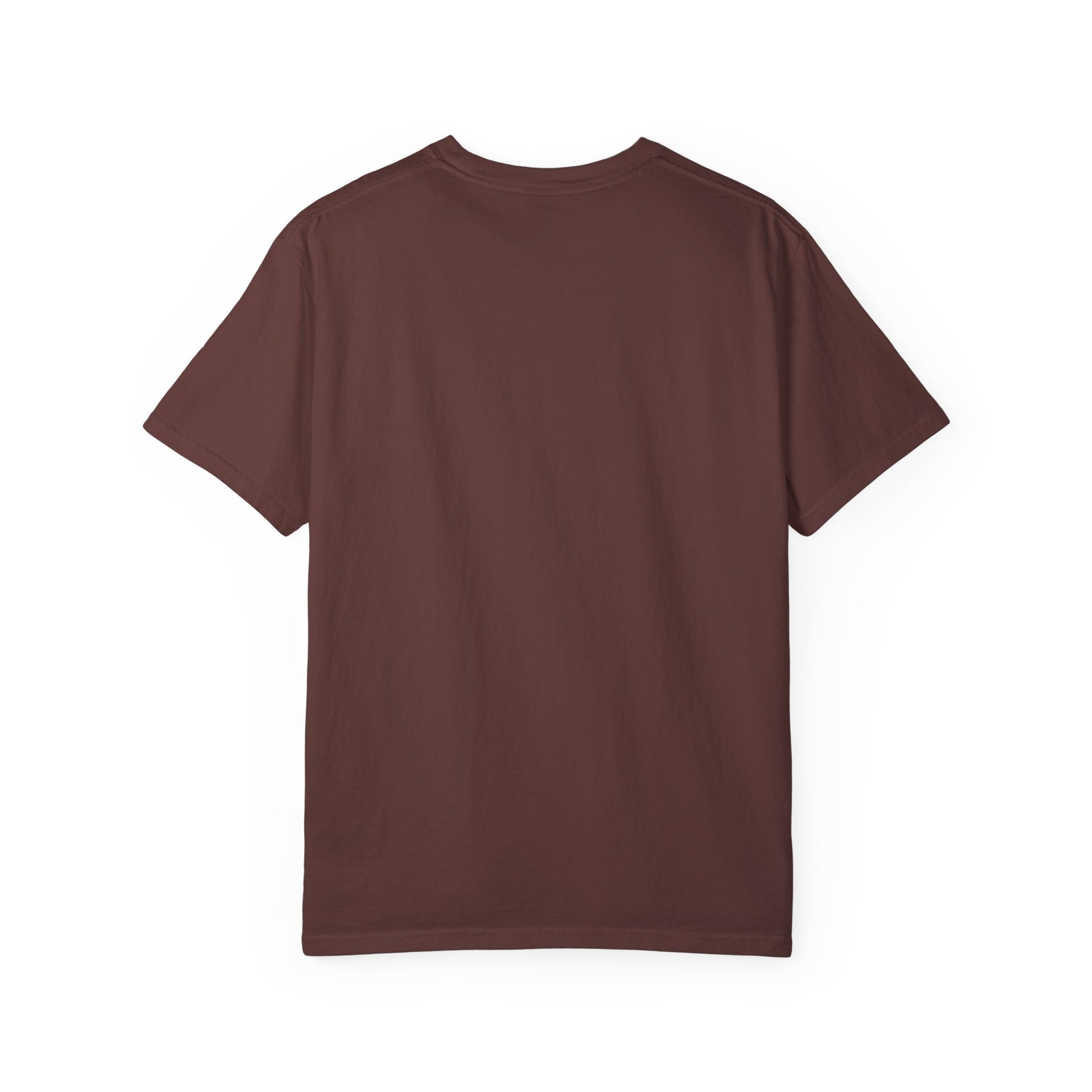 Back of vineyard colored t-shirt - plain, no graphic